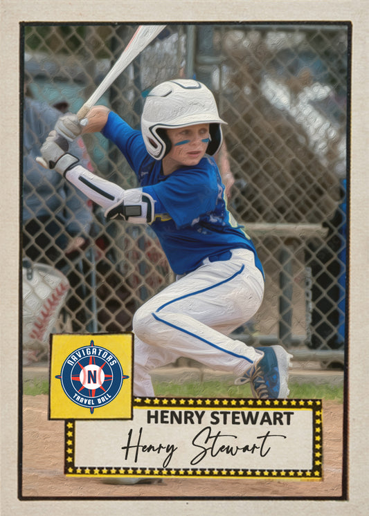 1952 Retro Custom Designed Youth Baseball Cards