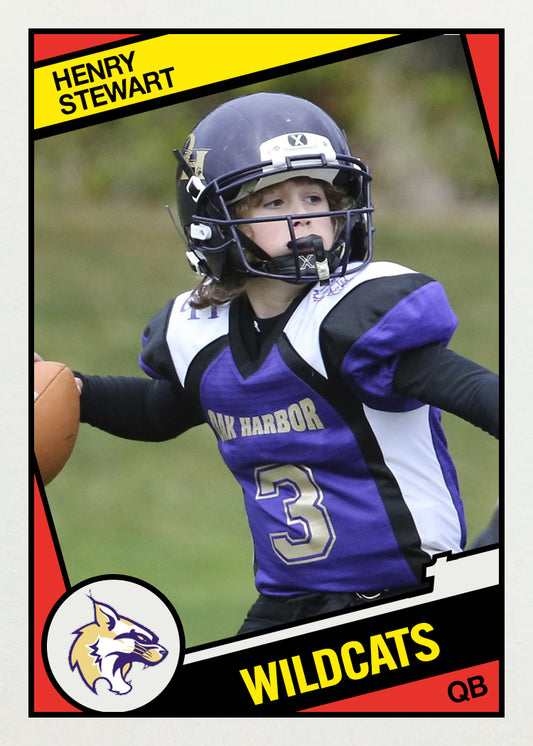 1984 Retro Design Custom, Personalized Football Cards