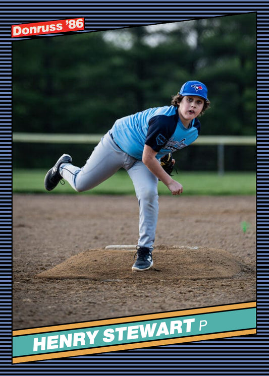 1986 Donruss Retro Custom Designed, Personalized Baseball Cards