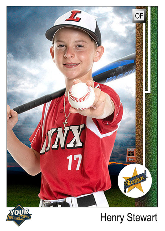 1989 Upper Deck Tribute Custom Designed, Personalized Baseball Cards